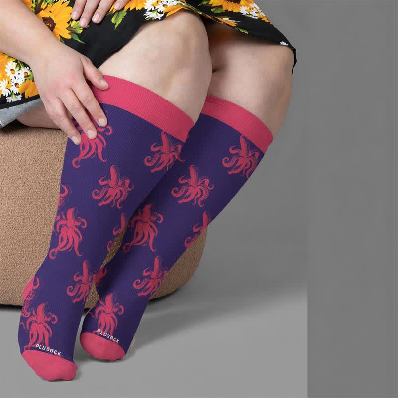 Plus Size Bizarre Octopus Compression Socks - image 2