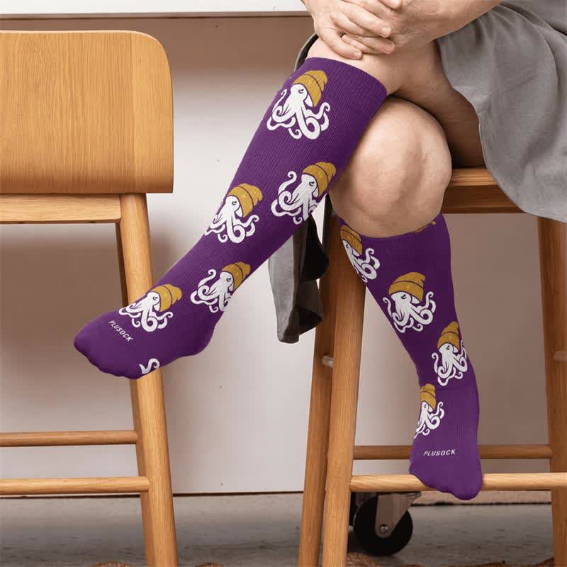 Plus Size Trendy Octopus Compression Socks - image 2