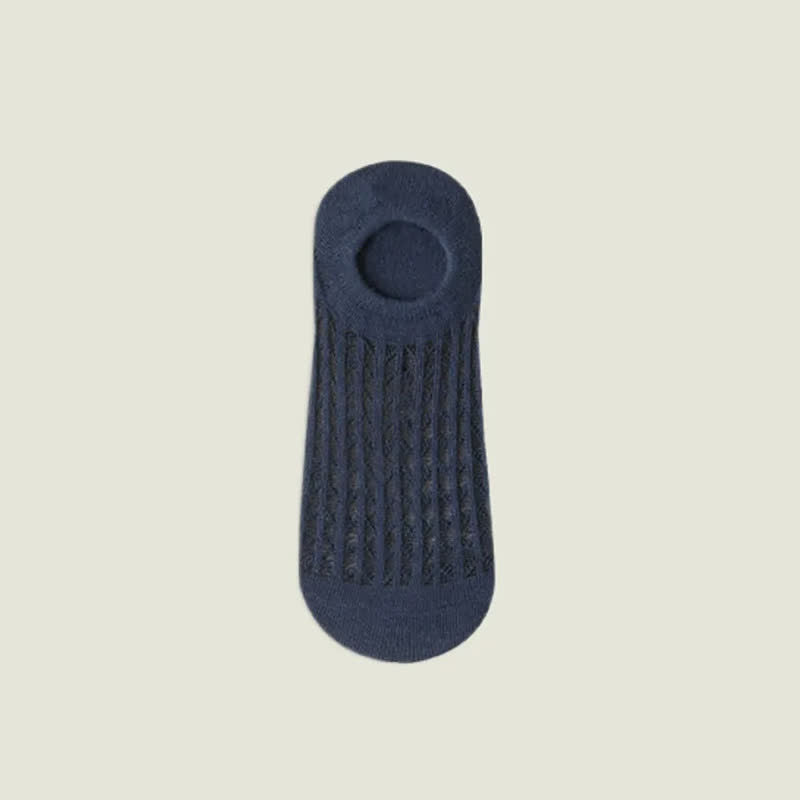 Breathable Mesh No Show Socks(7 Pairs) - Navy Blue - EU36-43(US3-9) - image 3