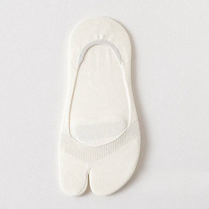 Soft Tabi No Show Socks(3 Pairs) - Milky White - EU36-39(US3-6) - image 8