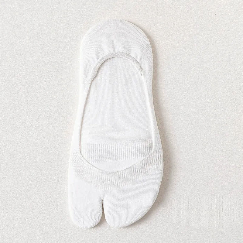 Soft Tabi No Show Socks(3 Pairs) - White - EU36-39(US3-6) - image 11