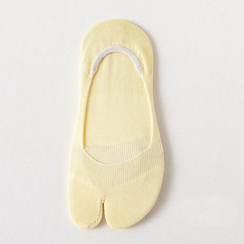 Soft Tabi No Show Socks(3 Pairs) - Yellow - EU36-39(US3-6) - image 7