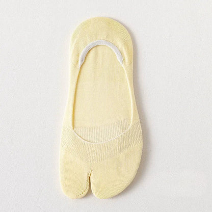 Soft Tabi No Show Socks(3 Pairs) - Yellow - EU36-39(US3-6) - image 7