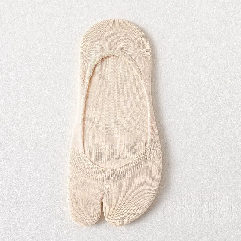 Soft Tabi No Show Socks(3 Pairs) - Beige - EU36-39(US3-6) - image 10