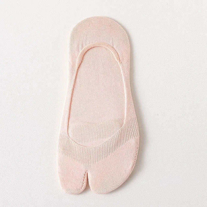 Soft Tabi No Show Socks(3 Pairs) - Pink - EU36-39(US3-6) - image 9