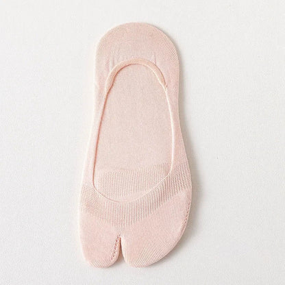 Soft Tabi No Show Socks(3 Pairs) - Pink - EU36-39(US3-6) - image 9