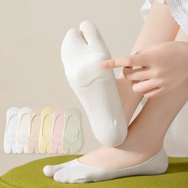 Soft Tabi No Show Socks(3 Pairs) - Multicolor(7 Pairs) - EU36-39(US3-6) - image 2