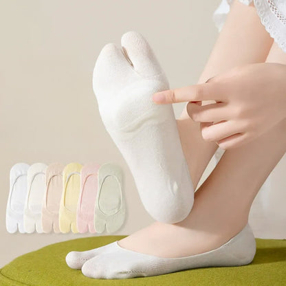 Soft Tabi No Show Socks(3 Pairs) - Multicolor(7 Pairs) - EU36-39(US3-6) - image 2