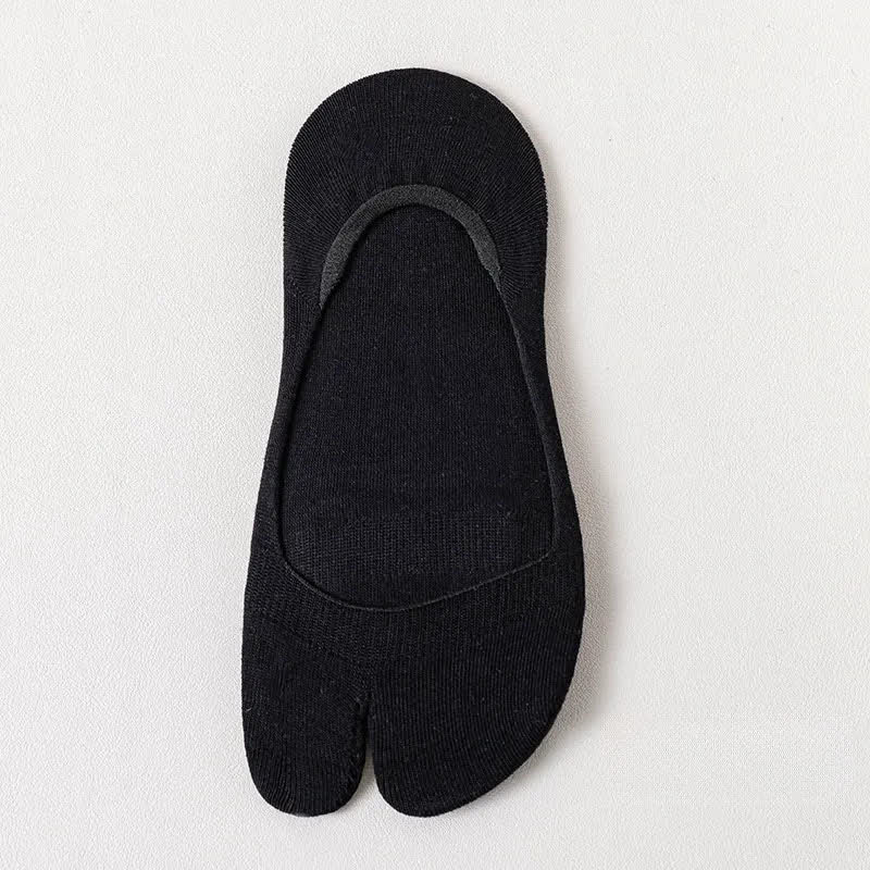 Soft Tabi No Show Socks(3 Pairs) - Black - EU36-39(US3-6) - image 12
