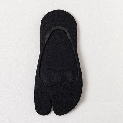 Soft Tabi No Show Socks(3 Pairs) - Black - EU36-39(US3-6) - image 12