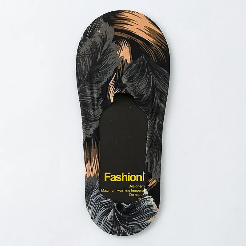 Playful Cartoon Animal Print No Show Socks(7 Pairs) - A - EU39-44(US6-10) - image 2