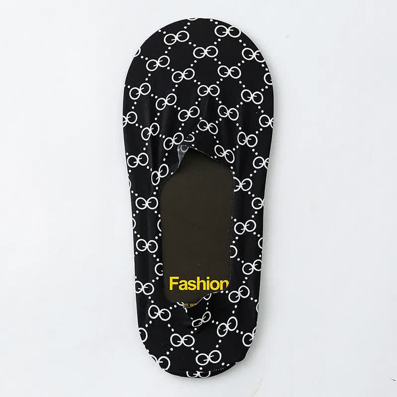 Playful Cartoon Animal Print No Show Socks(7 Pairs) - H - EU39-44(US6-10) - image 11