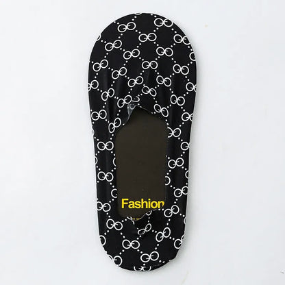 Playful Cartoon Animal Print No Show Socks(7 Pairs) - H - EU39-44(US6-10) - image 11
