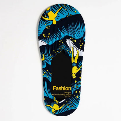 Playful Cartoon Animal Print No Show Socks(7 Pairs) - M - EU39-44(US6-10) - image 10
