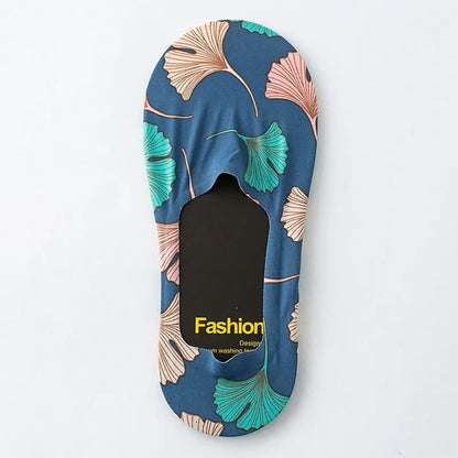 Playful Cartoon Animal Print No Show Socks(7 Pairs) - D - EU39-44(US6-10) - image 12
