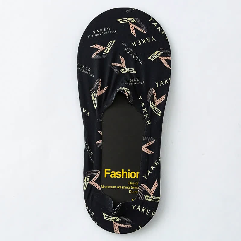 Playful Cartoon Animal Print No Show Socks(7 Pairs) - I - EU39-44(US6-10) - image 7