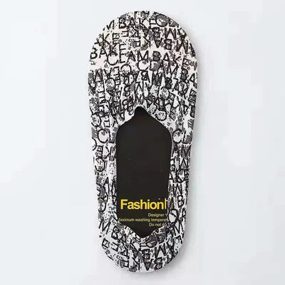 Graffiti No Show Socks(7 Pairs) - C - EU39-44(US6-10) - image 9