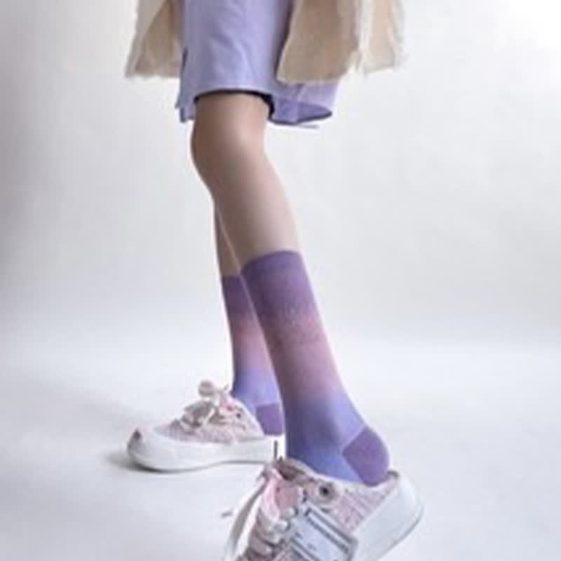 Sweet Gradient Quarter Socks(3 Pairs) - image 2