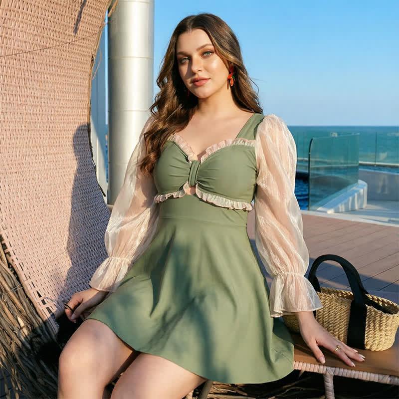 Tie Dye Cover Up Swim Dress - image 8