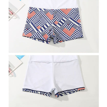 Navy Leaf Print Swimwear - image 10