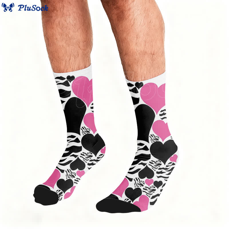 Sexy Heart Leopard Socks - image 1