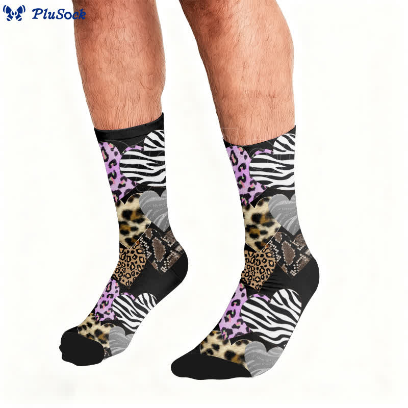 Sexy Heart Leopard Socks - image 2