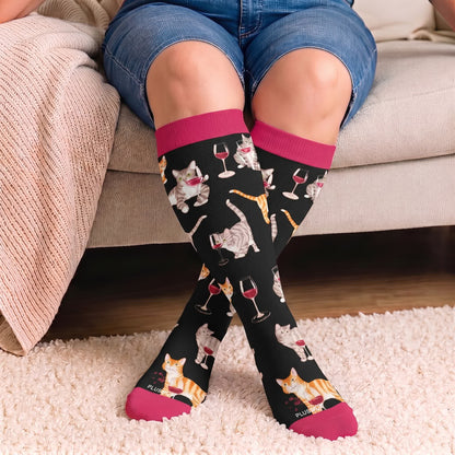 Plus Size Puppy Print Compression Socks - image 2