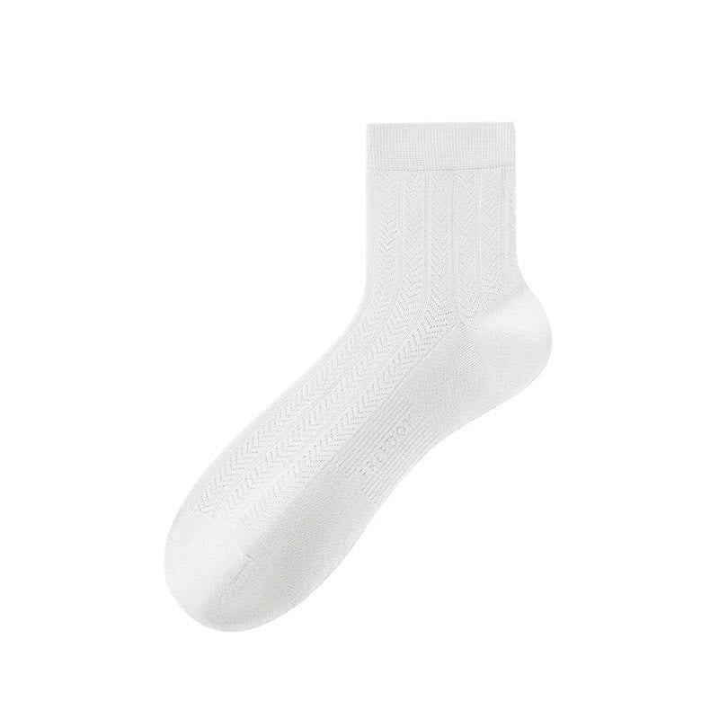 Sheer Herringbone Quarter Socks(4 Pairs) - image 8