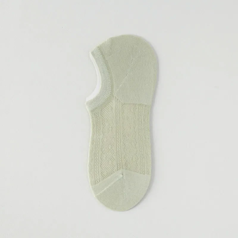 Air Mesh No Show Socks(7 Pairs) - Green - EU35-42(US2-8.5) - image 4