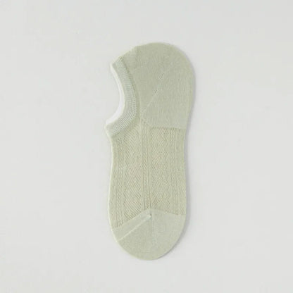 Air Mesh No Show Socks(7 Pairs) - Green - EU35-42(US2-8.5) - image 4