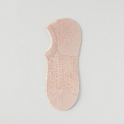 Air Mesh No Show Socks(7 Pairs) - Pink - EU35-42(US2-8.5) - image 6
