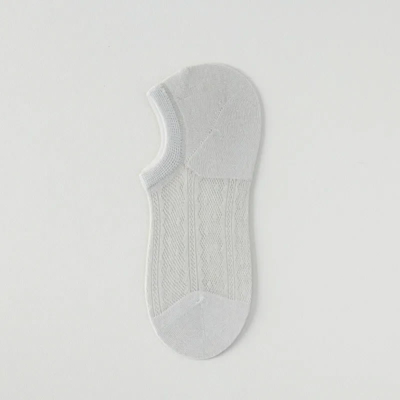 Air Mesh No Show Socks(7 Pairs) - Gray - EU35-42(US2-8.5) - image 3