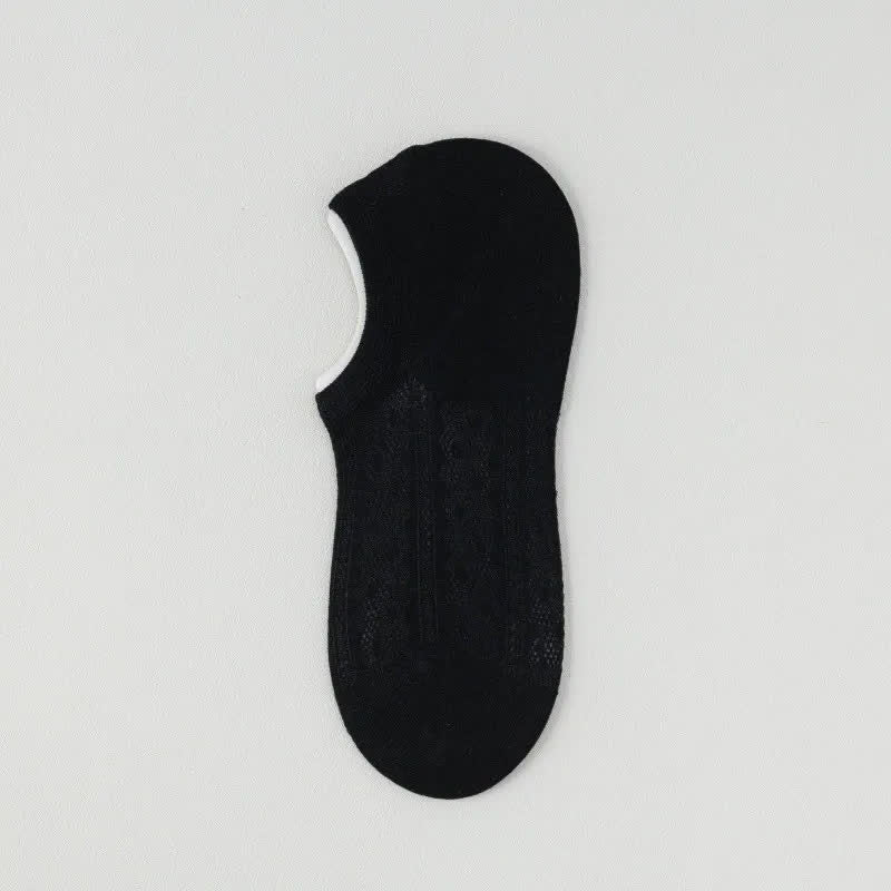 Air Mesh No Show Socks(7 Pairs) - Black - EU35-42(US2-8.5) - image 5