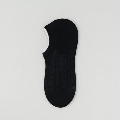 Air Mesh No Show Socks(7 Pairs) - Black - EU35-42(US2-8.5) - image 5