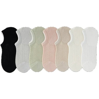 Air Mesh No Show Socks(7 Pairs) - image 9