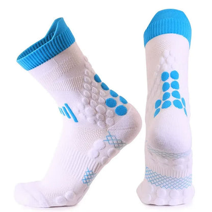 Mesh Grip Training Quarter Grip Socks(2 Pairs) - White - EU39-45(US7-13) - image 2