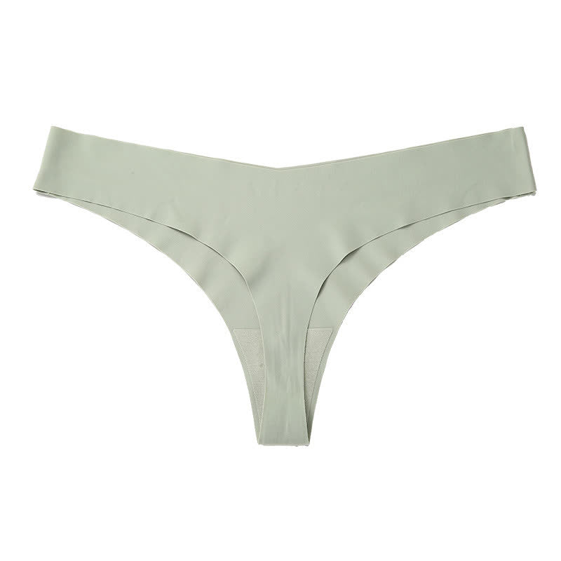 Smooth Low Rise Seamless Panties(3 Packs) - Green - XXL - image 17