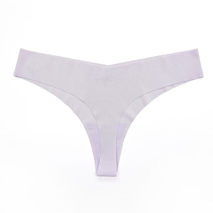 Smooth Low Rise Seamless Panties(3 Packs) - Light Purple - XXL - image 19