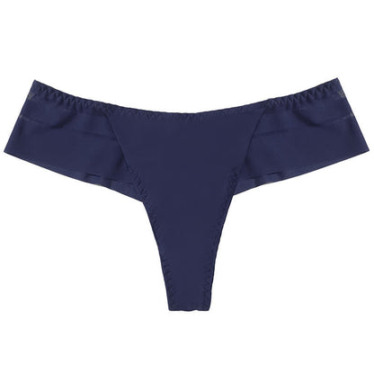Lightweight Sheer Mesh Thong Panties(3 Packs) - Blue - XL - image 8