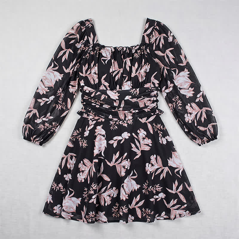 Floral Square Neck Swim Dress - image 8