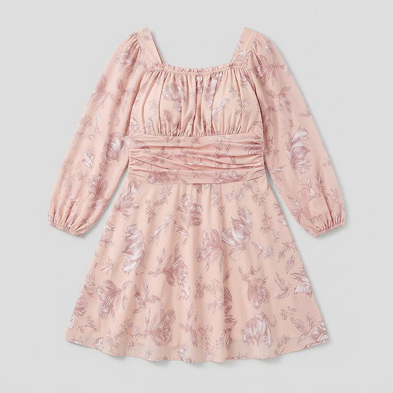 Floral Square Neck Swim Dress - image 9