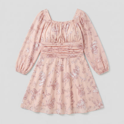 Floral Square Neck Swim Dress - image 9