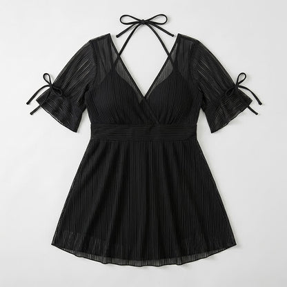 Black Sheer Wrap Swimwear - image 4