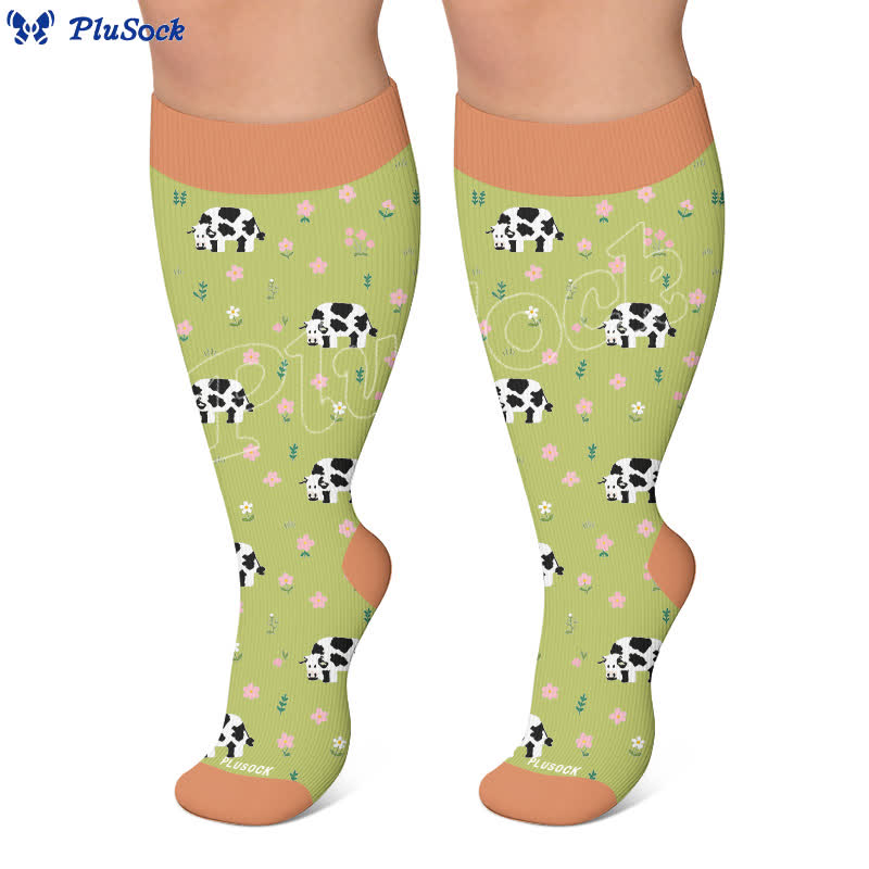 Plus Size Frog Cow Rabbit Compression Socks - image 5