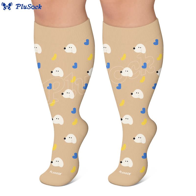 Plus Size Dalmatian Cat Compression Socks - image 7