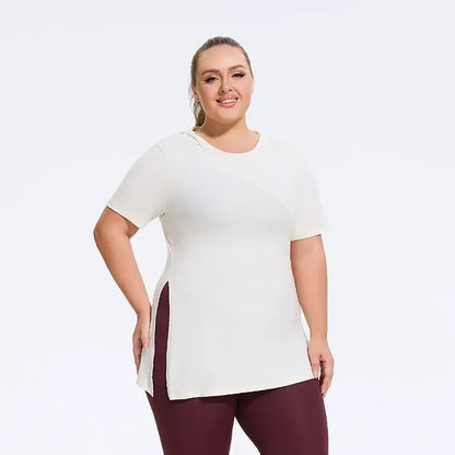 Plus Size Side-Slit Everyday Top - image 0