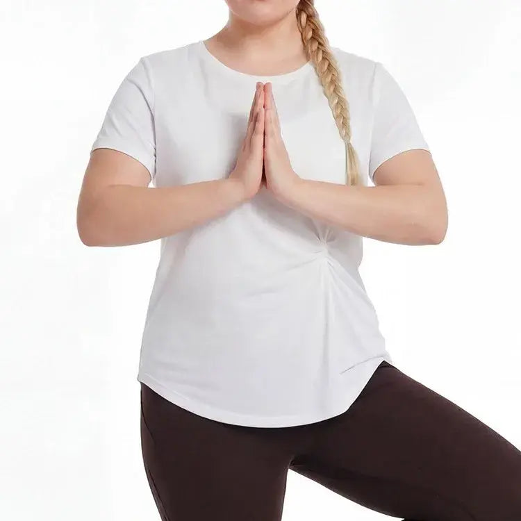 Plus Size Ruched Side Tee - image 4