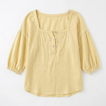 Plus Size Floral Square Neck Blouse - image 29