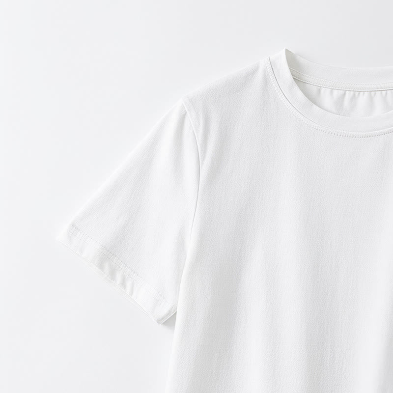 Asymmetrical Ruffle Hem Relaxed Short Sleeve Blouse - image 11