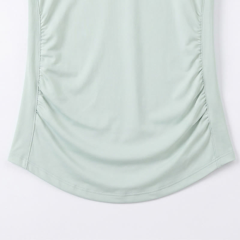 Plus Size Ruched V Neck Sports Shirt - image 16